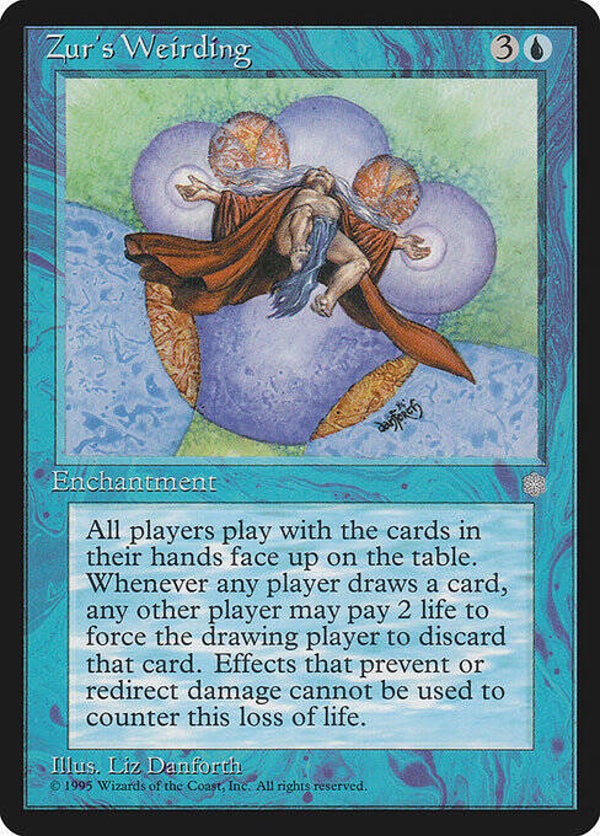 Magic : The Gathering (MTG) : Zur's Weirding (GLOSSY Ice Age (ICEGL)) - R  (PLD MINUS)