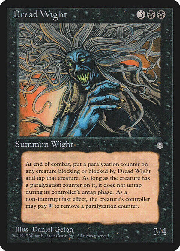 Magic : The Gathering (MTG) : Dread Wight (GLOSSY Ice Age (ICEGL)) - R (SPLD-PLD)