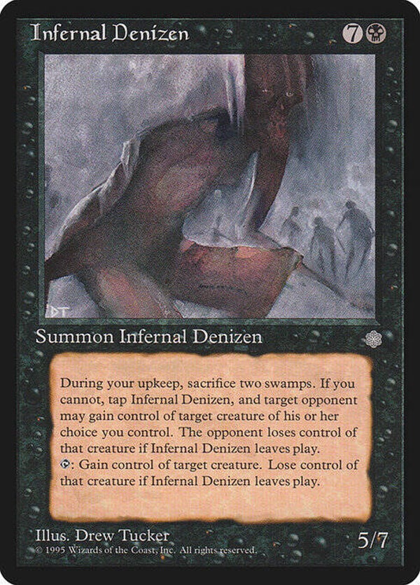 Magic : The Gathering (MTG) : Infernal Denizen (GLOSSY Ice Age (ICEGL)) - R