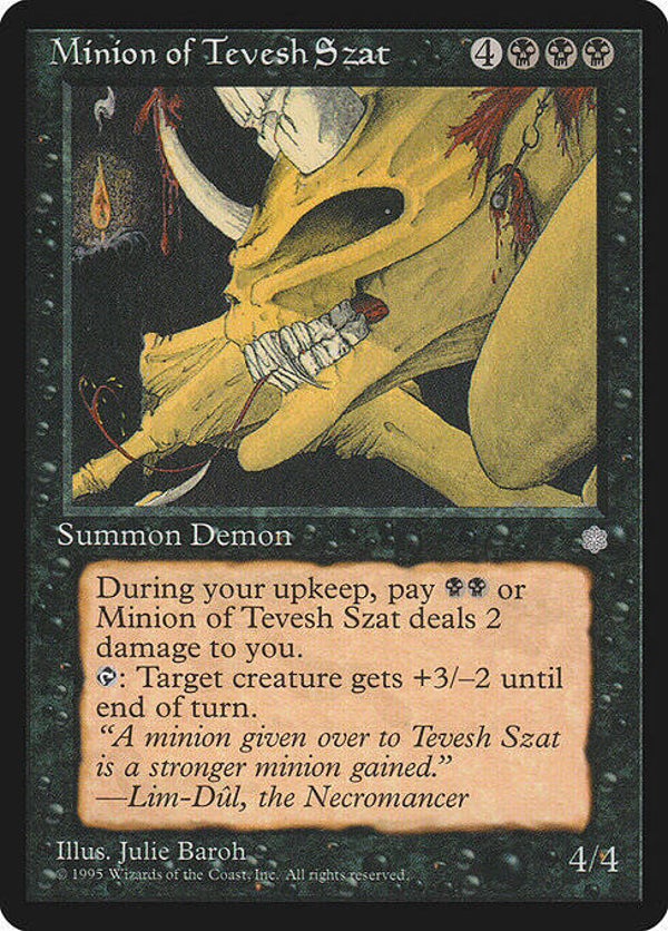 Magic : The Gathering (MTG) : Minion of Tevesh Szat (GLOSSY Ice Age (ICEGL)) - R  (SPLD+)