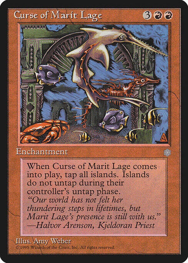 Magic : The Gathering (MTG) : Curse of Marit Lage (GLOSSY Ice Age (ICEGL)) - R  (SPLD+)