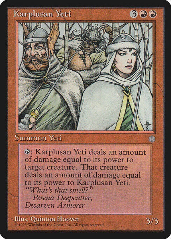 Magic : The Gathering (MTG) : Karplusan Yeti (Ice Age (ICE)) - R