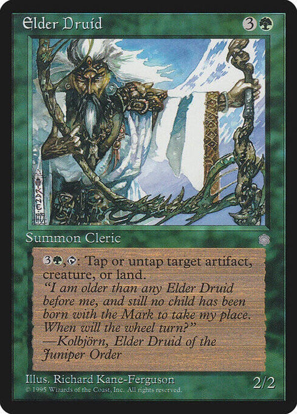 Magic : The Gathering (MTG) : Elder Druid (Ice Age (ICE)) - R
