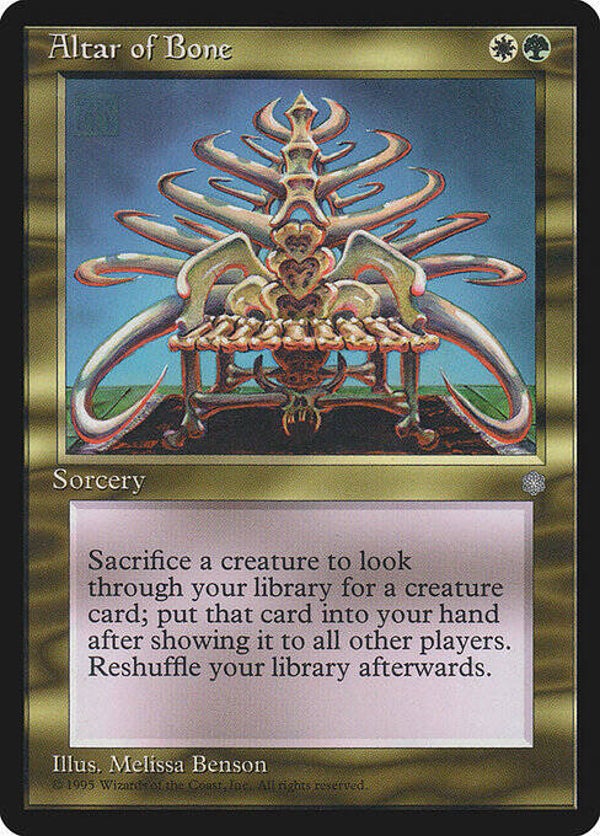 Magic : The Gathering (MTG) : Altar of Bone (GLOSSY Ice Age (ICEGL)) - R  (SPLD-PLD)