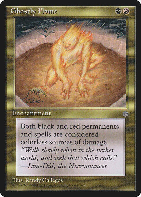 Magic : The Gathering (MTG) : Ghostly Flame (Ice Age (ICE)) - R
