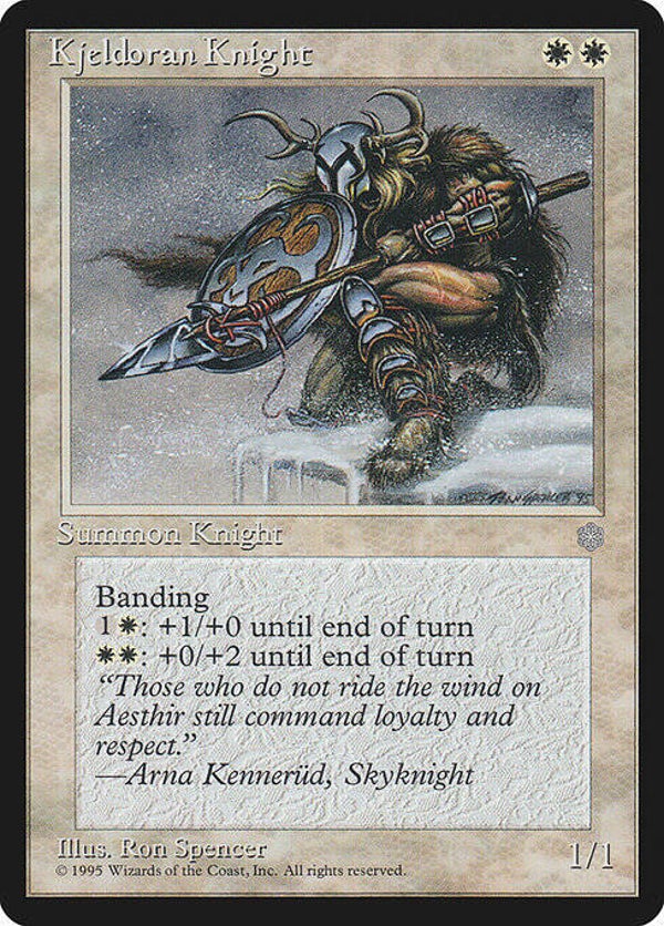 Magic : The Gathering (MTG) : Kjeldoran Knight (Ice Age (ICE)) - R