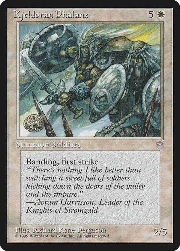 Magic : The Gathering (MTG) : Kjeldoran Phalanx (GLOSSY Ice Age (ICEGL)) - R  (SPLD+)