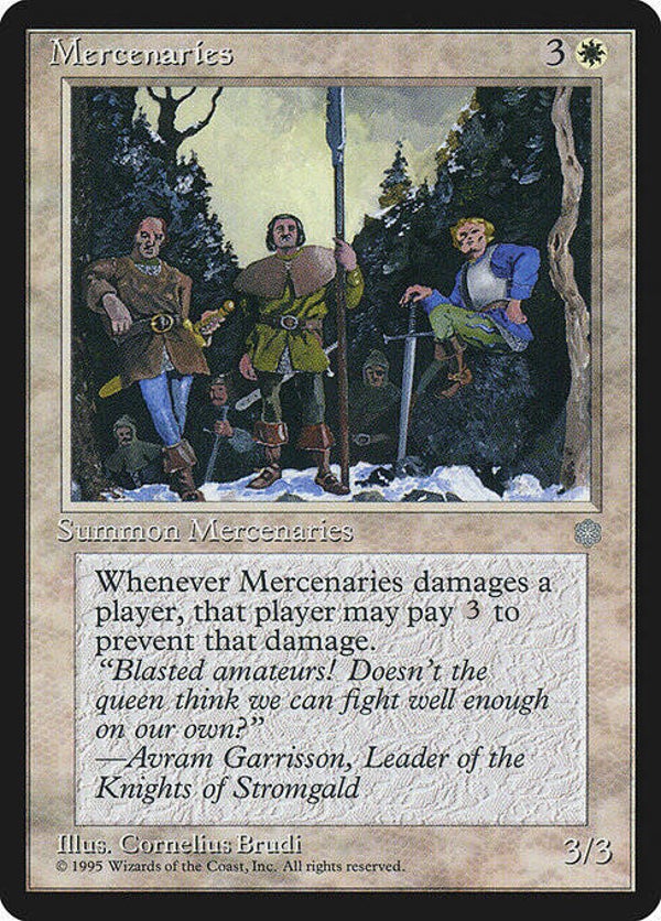 Magic : The Gathering (MTG) : Mercenaries (GLOSSY Ice Age (ICEGL)) - R