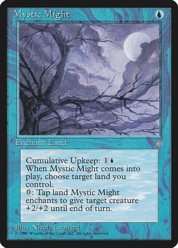 Magic : The Gathering (MTG) : Mystic Might (GLOSSY Ice Age (ICEGL)) - R
