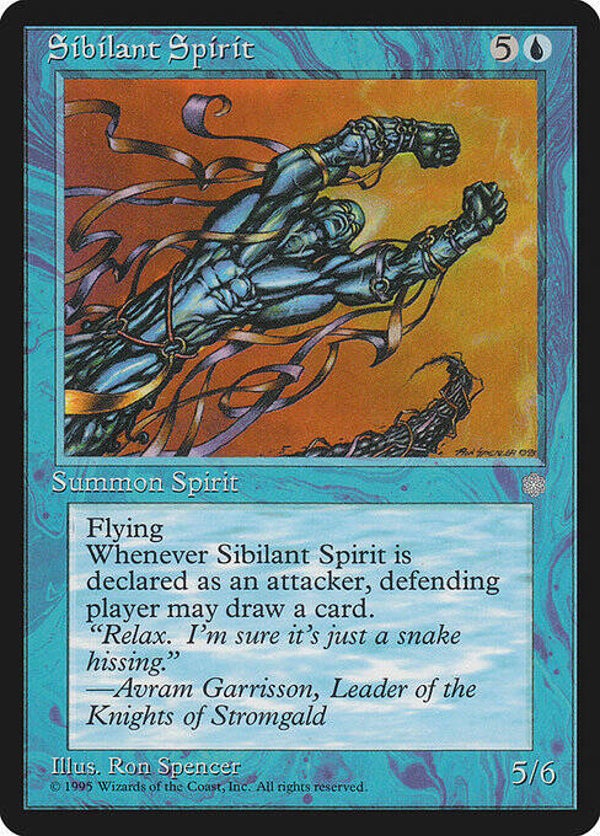 Magic : The Gathering (MTG) : Sibilant Spirit (GLOSSY Ice Age (ICEGL)) - R  (PLD MINUS)