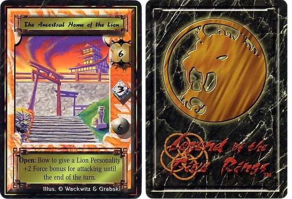 L5R : STRONGHOLD : The Ancestral Home of the Lion - (Promo IE) - MON BACK