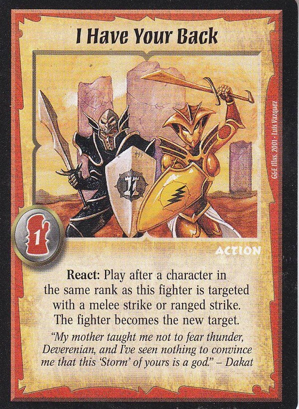 Warlord Saga of the Storm : I have Your Back (G&E Deck special)