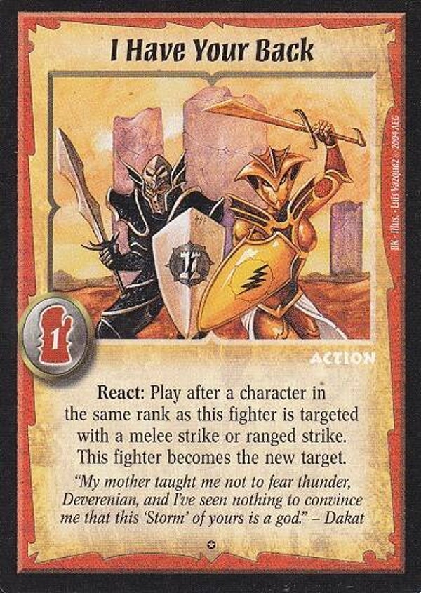 Warlord Saga of the Storm : I have Your Back (CE Deck special BUGGED)