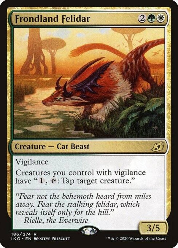 Magic the Gathering (MTG) : Frondland Felidar (Ikoria: Lair of Behemoths (IKO)) - R - FOIL