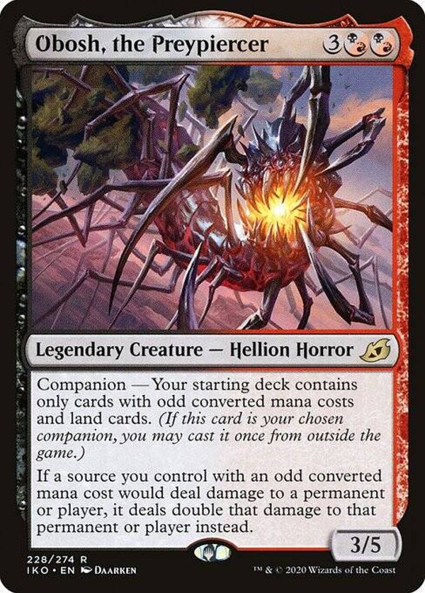 Magic the Gathering (MTG) : Obosh, the Preypiercer (Ikoria: Lair of Behemoths (IKO)) - R
