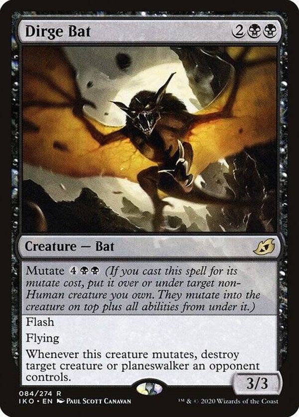 Magic the Gathering (MTG) : Dirge Bat (Ikoria: Lair of Behemoths (IKO)) - R