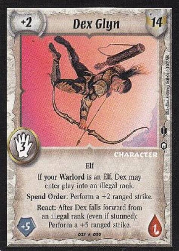 Warlord Saga of the Storm : Dex Glyn - R - BB2