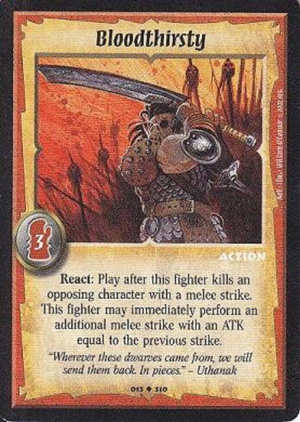 Warlord Saga of the Storm : Bloodthirsty (NOV Deck special)
