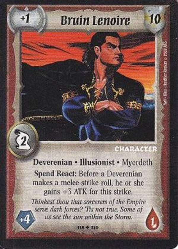 Warlord Saga of the Storm : Bruine Lenoire (NOV Deck special)