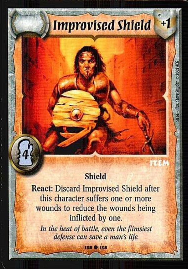 Warlord Saga of the Storm : Improvised Shield - C - SI