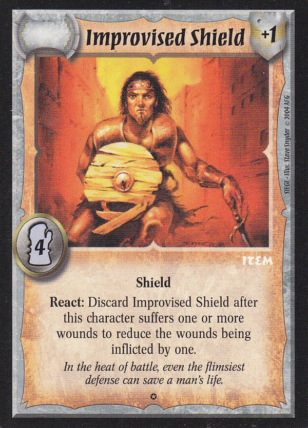 Warlord Saga of the Storm : Improvised Shield (CE Deck special BUGGED)