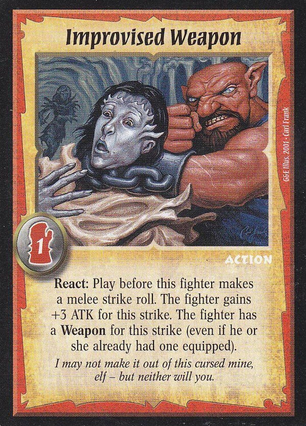 Warlord Saga of the Storm : Improvised Weapon (G&E Deck special)