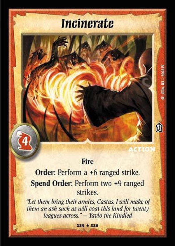 Warlord Saga of the Storm : Incinerate - R - 4E