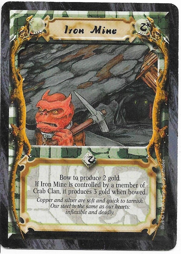 L5R : HOLDING : Iron Mine (Anvil of Despair R.C. (AoD)) - "FIXED REPRINT"