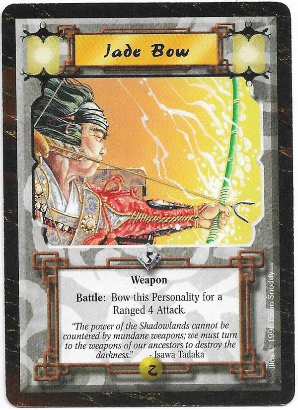 L5R : ITEM : Jade Bow (Time of the Void R.C. (ToV)) - "FIXED REPRINT"