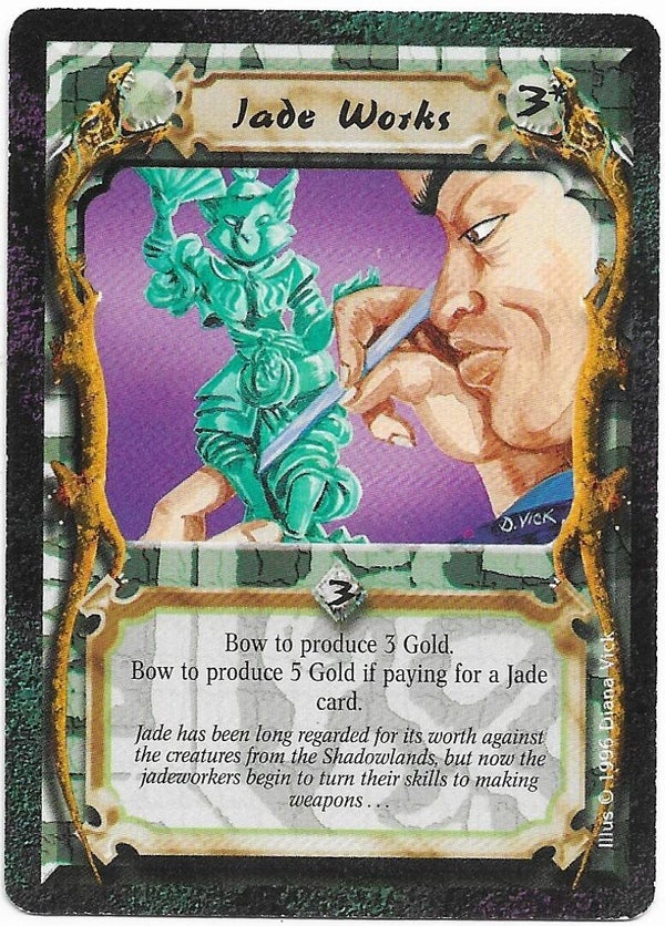 L5R : HOLDING : Jade Works (Shadowlands R.C. (SL)) - "FIXED REPRINT"