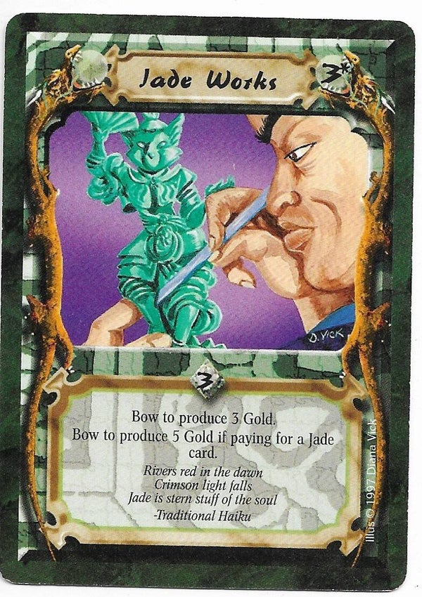 L5R : HOLDING : Jade Works (Crimson and Jade R.C. (CaJ)) - "FIXED REPRINT"
