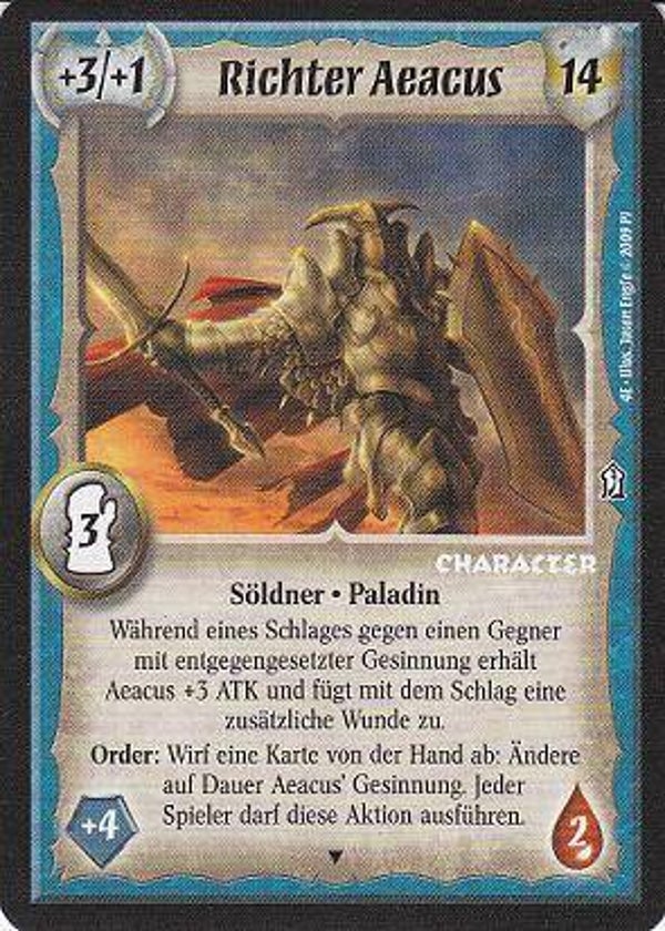 Warlord Saga of the Storm : Judge Aeacus (4E German version) - Promo