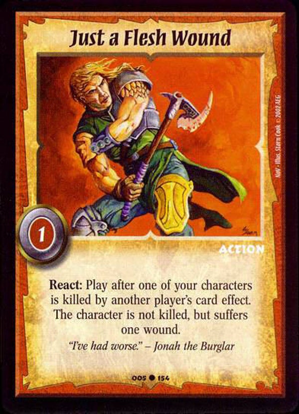 Warlord Saga of the Storm : Just a Flesh Wound - C - NoV