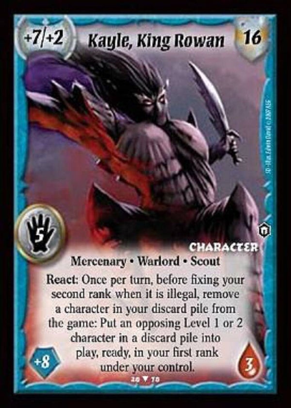 Warlord Saga of the Storm : Kayle, King Rowan (SD)