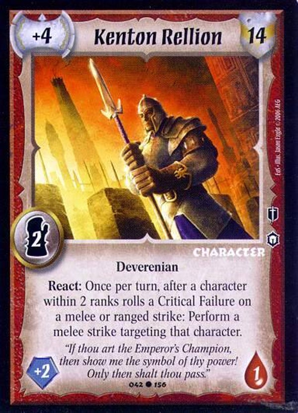 Warlord Saga of the Storm : Kenton Rellion - C - EOS