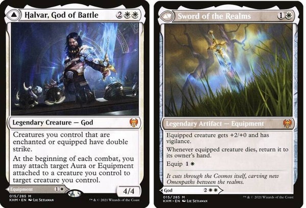 Magic : The Gathering (MTG) : Halvar, God of Battle / Sword of the Realms (Kaldheim (KMH)) - M