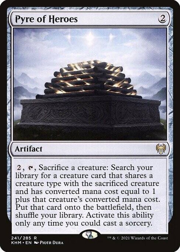 Magic : The Gathering (MTG) : Pyre of Heroes (Kaldheim (KMH)) - R - FOIL (SPLD+)