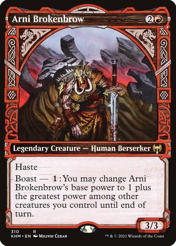 Magic : The Gathering (MTG) : Arni Brokenbrow (Kaldheim (KMH)) (Extra : 310) - R