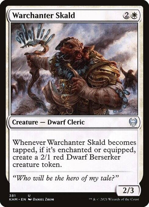 Magic : The Gathering (MTG) : Warchanter Skald (Kaldheim (KMH)) (Extra : 381) - U