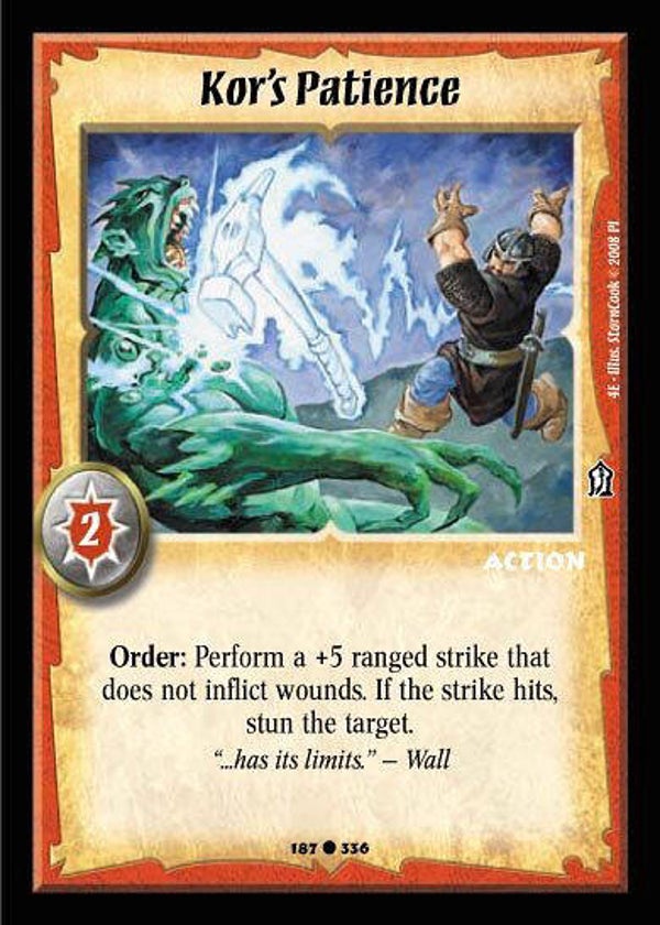 Warlord Saga of the Storm : Kor's Patience - C - 4E