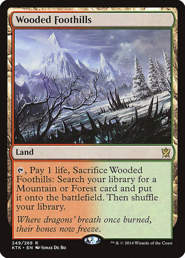 Magic : The Gathering (MTG) : Wooded Foothills (Khans of Tarkir (KTK)) - R - FOIL