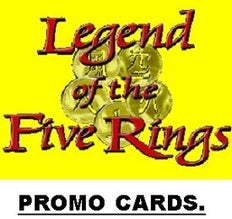 Legend of the Five Rings (L5R) CCG. Holding promo cards pic