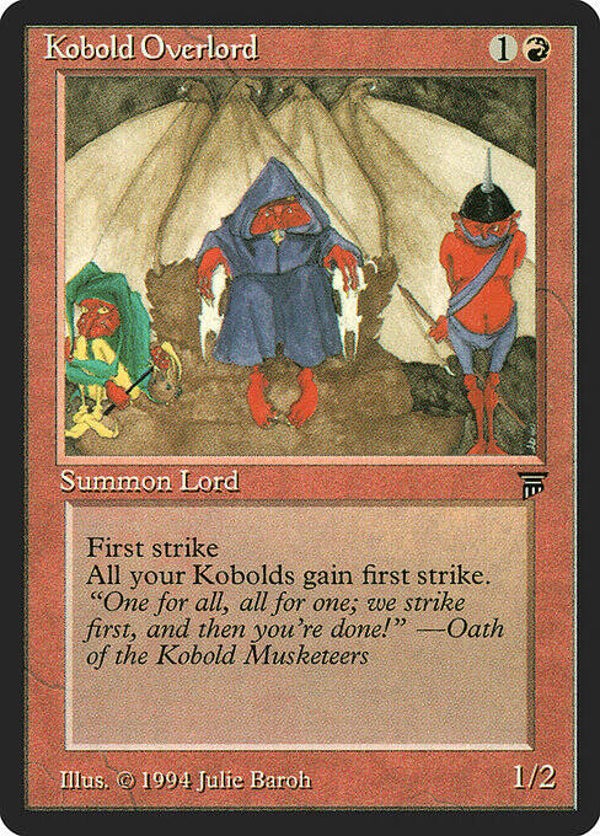 Magic the Gathering (MTG) : Kobold Overlord - (Legends) - R