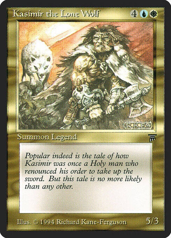 Magic the Gathering (MTG) : Kasimir the Lone Wolf - (Legends) - U