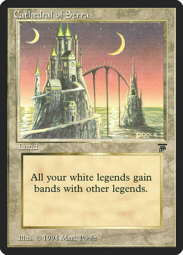 Magic the Gathering (MTG) : Cathedral of Serra - (Legends) - U  (NM Minus)