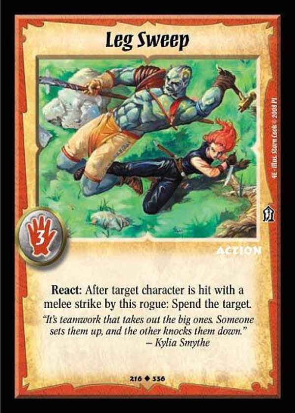 Warlord Saga of the Storm : Leg Sweep - U - 4E