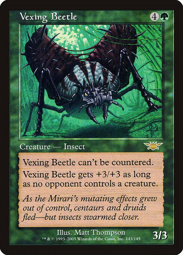 Magic : The Gathering (MTG) : Vexing Beetle (Legions (LGN)) - R  (POOR)