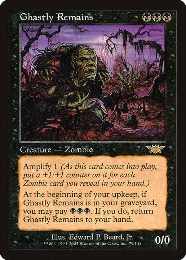 Magic : The Gathering (MTG) : Ghastly Remains (Legions (LGN)) - R