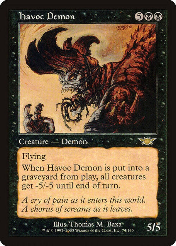 Magic : The Gathering (MTG) : Havoc Demon (Legions (LGN)) - R