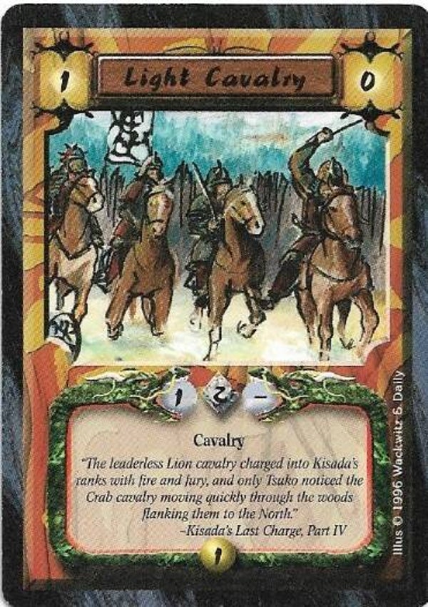 L5R : FOLLOWER : Light Cavalry (Anvil of Despair R.C. (AoD)) - "FIXED REPRINT"